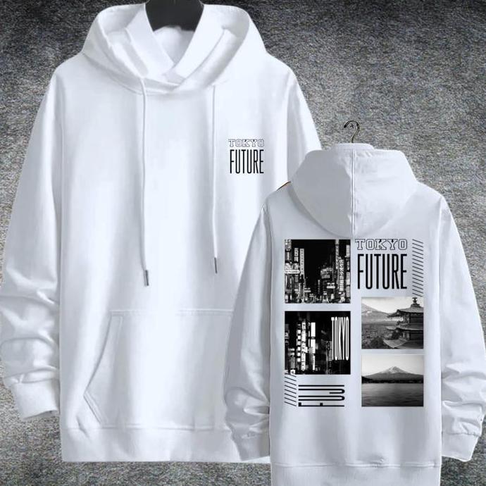 Jaket Pria Terbaru Model tokyo  Hoodie Pria fulstacked Distro Hitam Sweater Pria change wild Keren 2