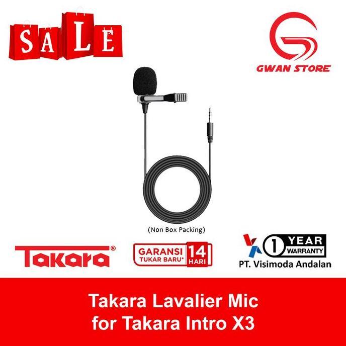 NEW Takara Lavalier Microphone External for Takara INTRO X3 Wireless Mic Microphone