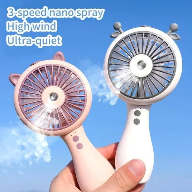 KIPAS ANGIN MINI NANO SPRAY PORTABLE CUTE SPRAY FAN PORTABLE USB original