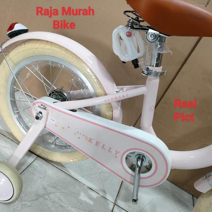 Sepeda Anak Perempuan Mini 16 Element Kelly Sepeda Anak Element Kelly 16 Inch Ban Cream