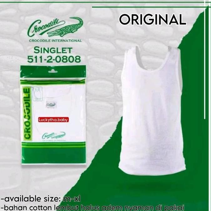 singlet crocodile 808 ORIGINAL bahan 100% cotton/ singlet pria crocodile / kaos dalam pria crocodile
