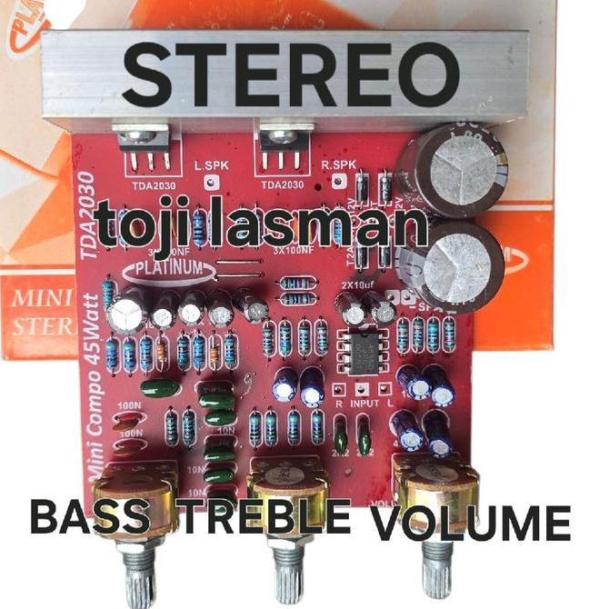 KIT PCB SPEKER SPEAKER AKTIF TDA 2030 TDA2030 STEREO PLATINUM TL999