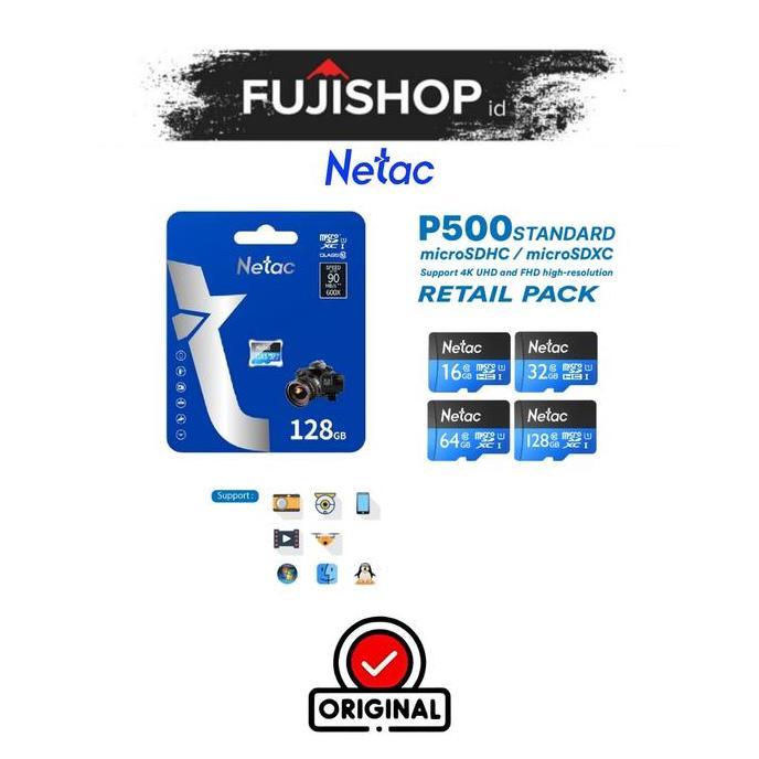Netac MicroSD P500 Ultra Micro SD SDHC 16GB 32GB 128GB Retail Pack