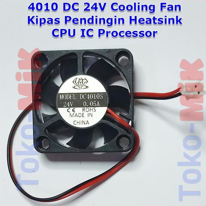 4010 40X40X10 Mm 24V Dc Ni Cooling Fan Kipas Pendingin Heatsink Cpu