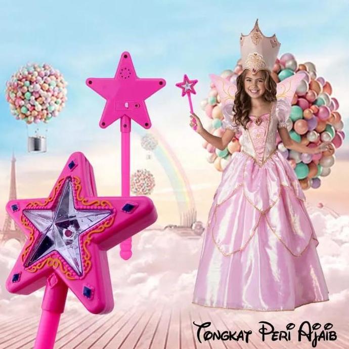 Mainan Tongkat Peri anak princess tongkat bintang