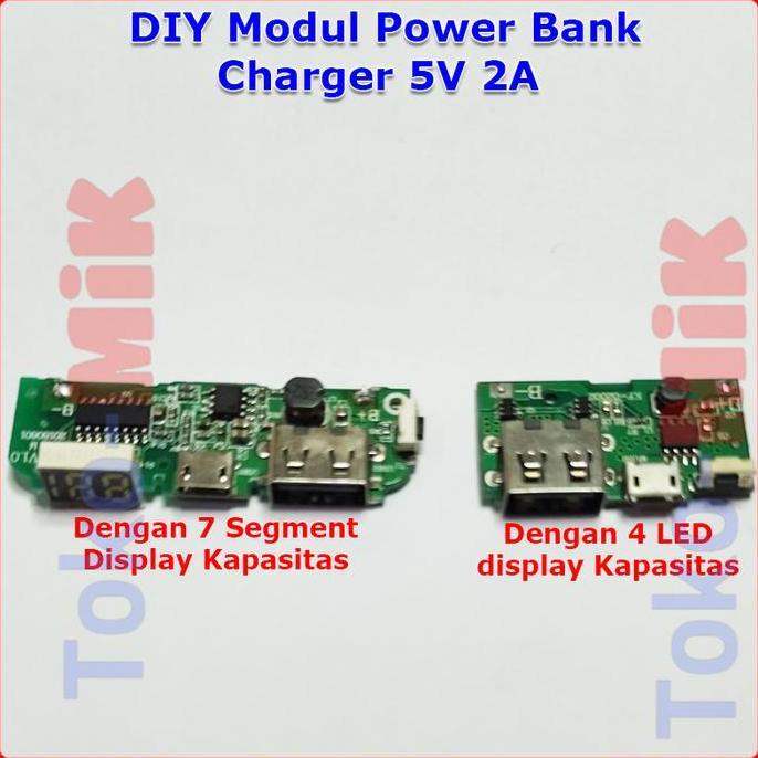 Diy Modul Usb Kro Cro Power Bank Powerbank Baterai Lithium 18650 Charger Hp 5V 2A