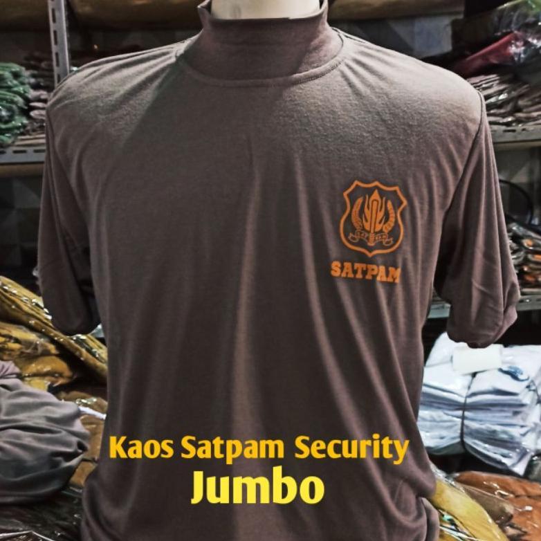 Promo Baru Security Satpam Kaos Satpam Jumbo Size Xxl-Xxxxl Baju Kaos Dalaman Satpam Terbaru Jumbo K