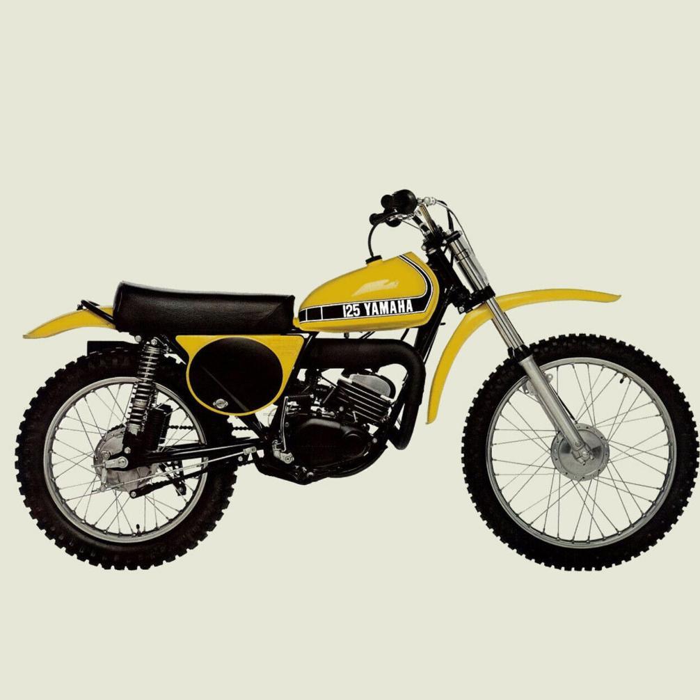 Stiker Decal Yamaha YZ 125 YZ125 1976 Vintage Enduro Hatesix
