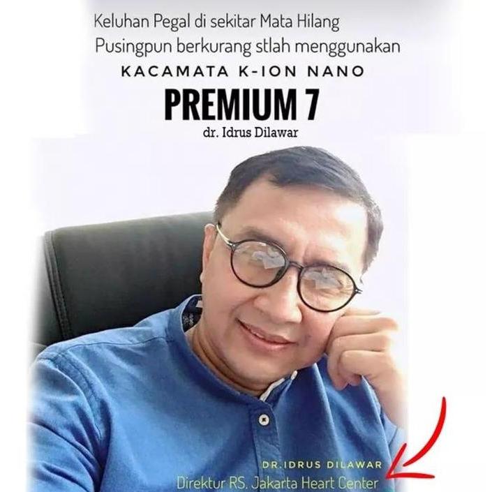 Murah Kacamata K Ion Nano Premium 7 Original Klink.K Ion Nano Premium 7.Kacamata K Ion Nano Pria Wan