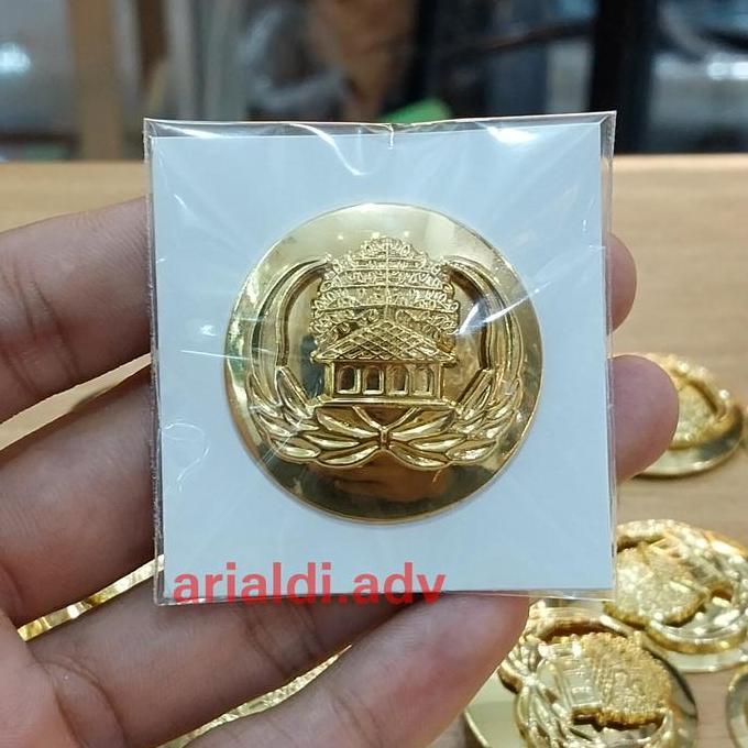pin korpri bulat tumpuk magnet pin korpri kuningan tumpuk magnet