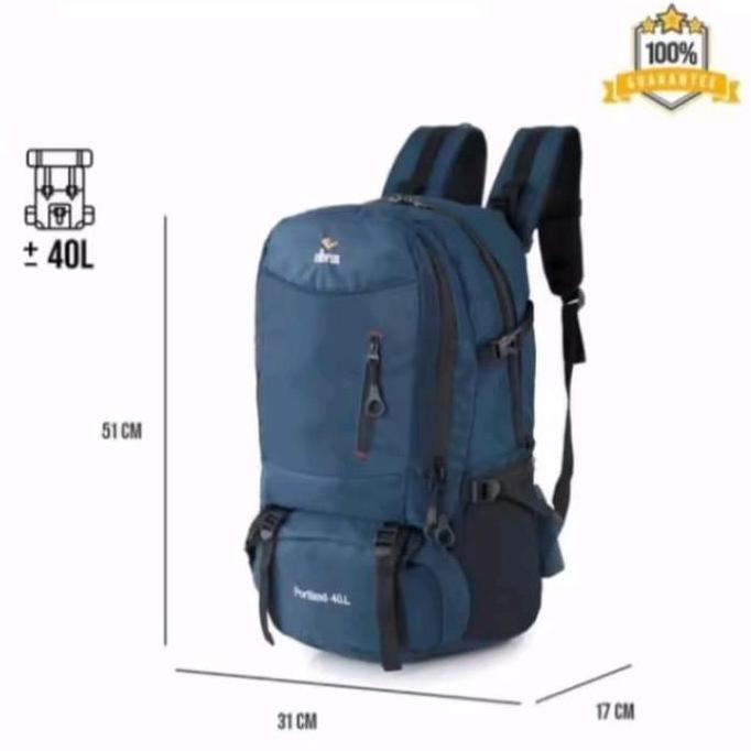 Grosir Elbrus - Tas Ransel Series Portland 40L / Tas Gunung / Tas Mudik Baju Nyaman & Anti Air Free 