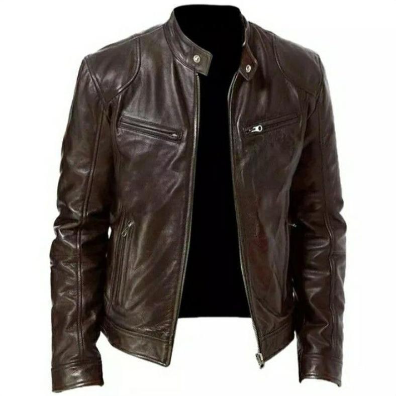 NEW Jaket Kulit Pria/ Jaket kulit Terbaru/Jaket Kulit Keren/Jaket Kulit Asli Garut