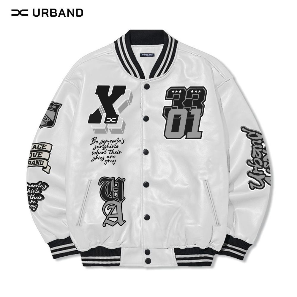 RECOMMENDED X U A  JAKET VARSITY BASEBALL LEATHER SINTETIS EMBROIDERY