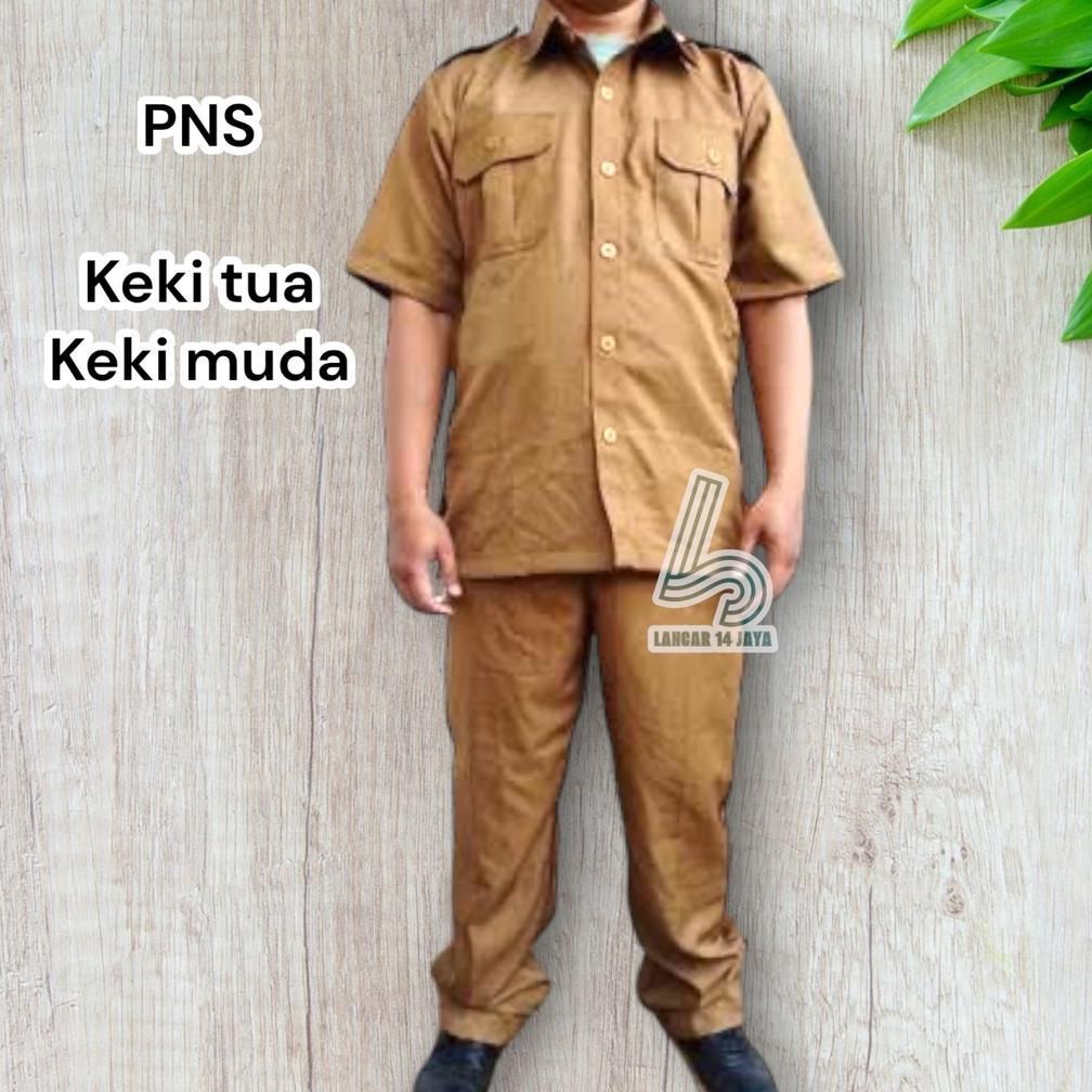 Sales Baju Seragam Pns Asn Pdh Pemda Pria Cokelat Khaki Keky Khaki Kejaksaan Murah