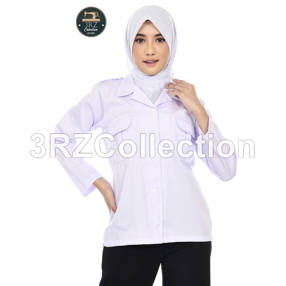 Termurah Baju Dinas Putih Pns Wanita Kemeja Pdh Putih Pns Cewek Kemeja Putih Pns Wanita Baju Putih P