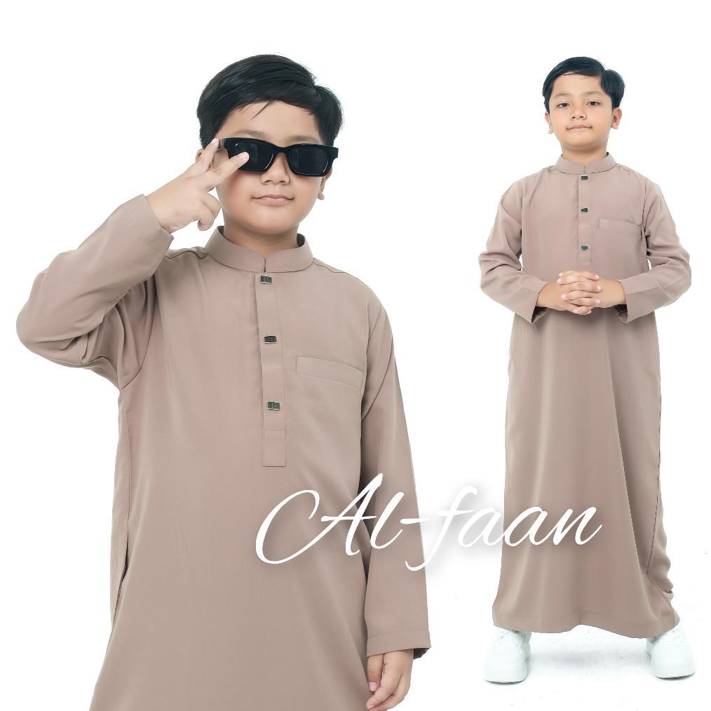 Favorit Jubah Anak Pria Jubah Remaja Gamis Anak Jubah Muslim Pria Panjang Hitam Katun Robes