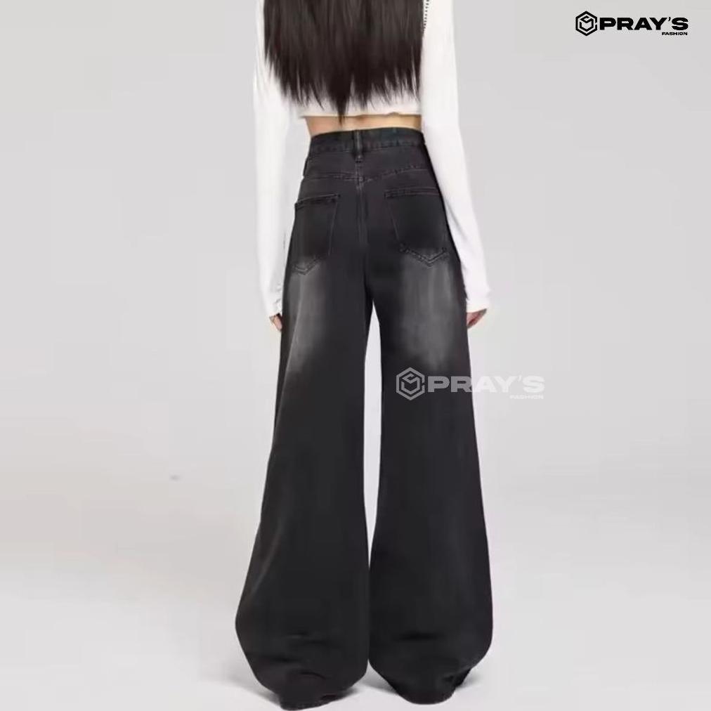 PROMO UNISEX BAGGY JEANS WANITA CELANA JEANS WANITA - CELANA LOOSE JEANS WANITA - KOREANS JEANS WANI