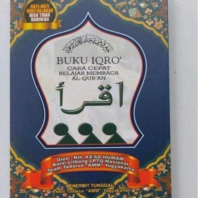 iqro 1-6 hvs warna/cara cepat belajar membaca alquran