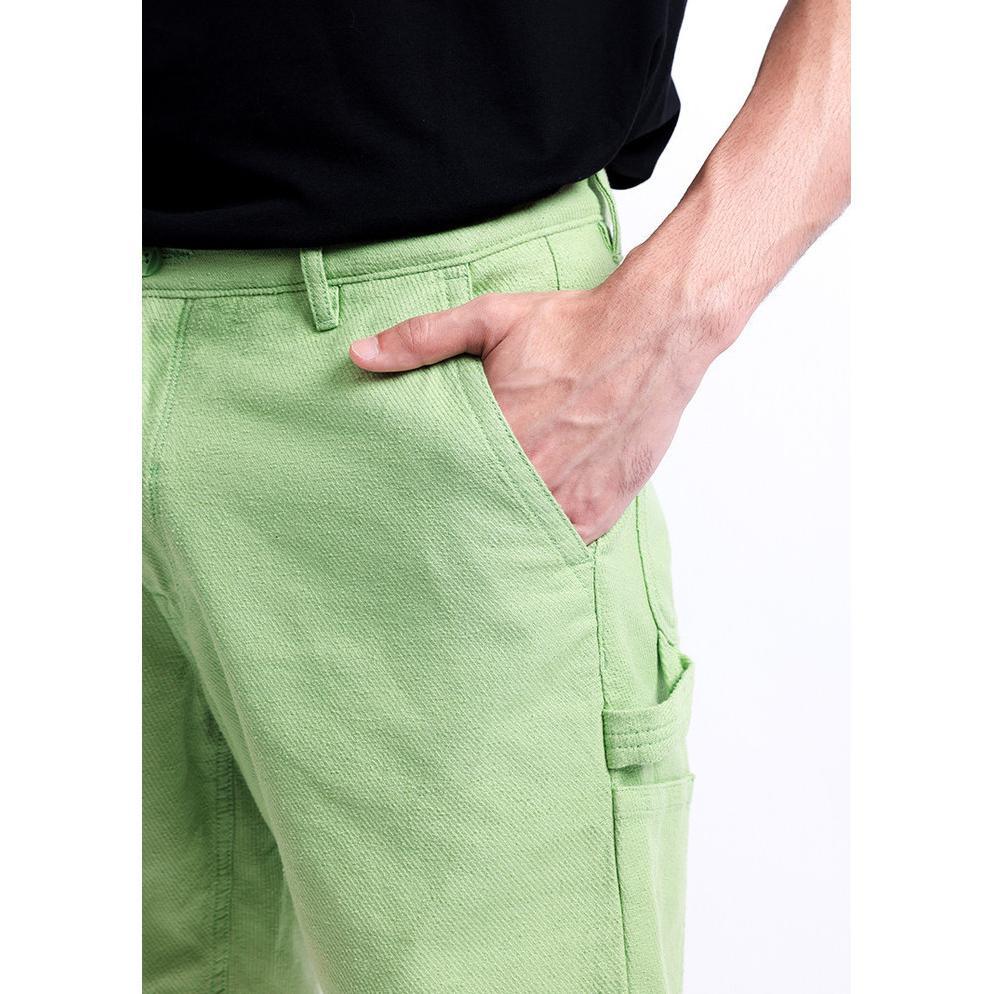 Manzone Celana Pendek Bermuda Pria Basic Enver - Green