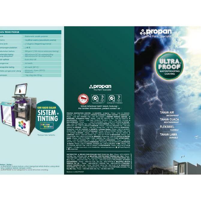 Cat Pelapis Anti Bocor Propan Ultra Proof Warna 20 KG