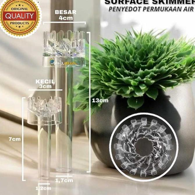 SKIMMER PUTAR AQUARIUM AQUASCAPE LILY PIPE SKIMMER AKRILIK