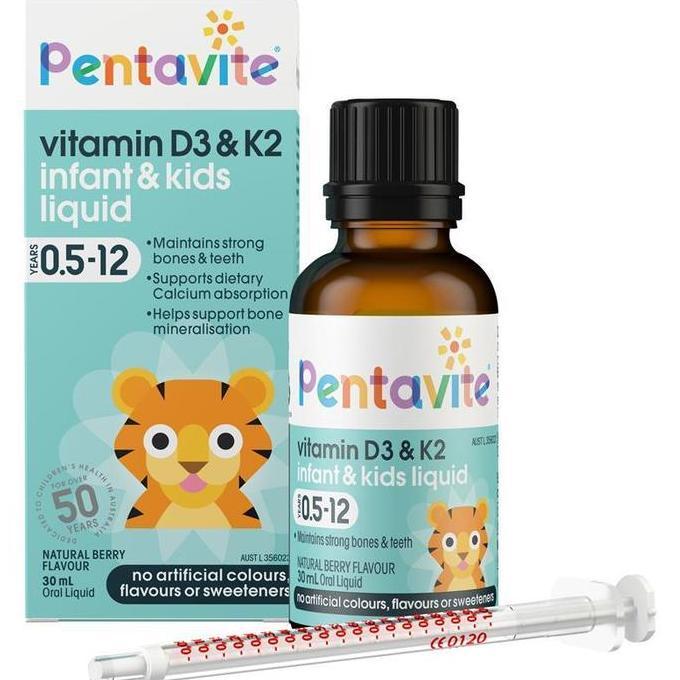 Lansungkirim- Pentavite Vitamin D3 K2 Kids 30Ml