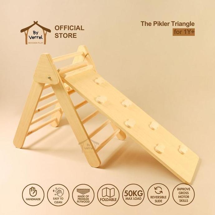 Pikler Triangle [Premium] / Tangga Manjat Anak /Wooden Pikler Triangle