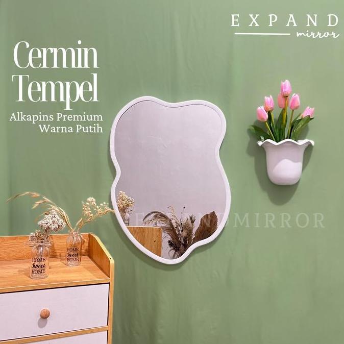 cermin estetik / cermin dinding/ cermin tempel /kaca gantung / kaca tempel