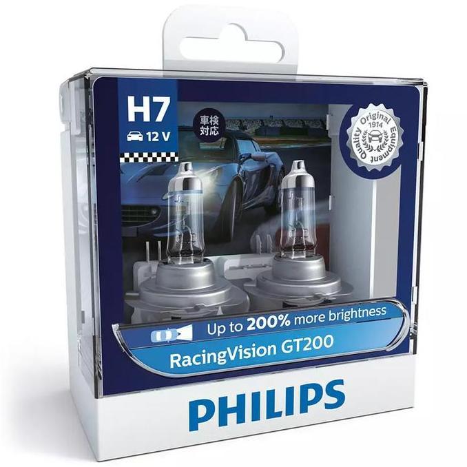 Lampu Mobil H4 Philips RacingVision GT200 Racing Vision Made in Poland
