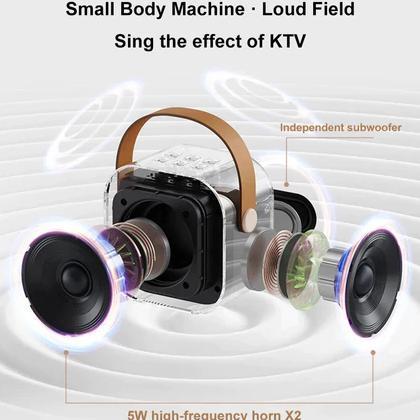new deals [cod] speaker bluetooth karaoke 2 microphone set salon bluetooth  speaker karaoke mini por