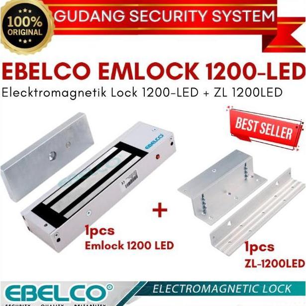 Ebelco Emlock 1200 + ZL 1200 Magnetic Lock (EmLock 1200 lbs)