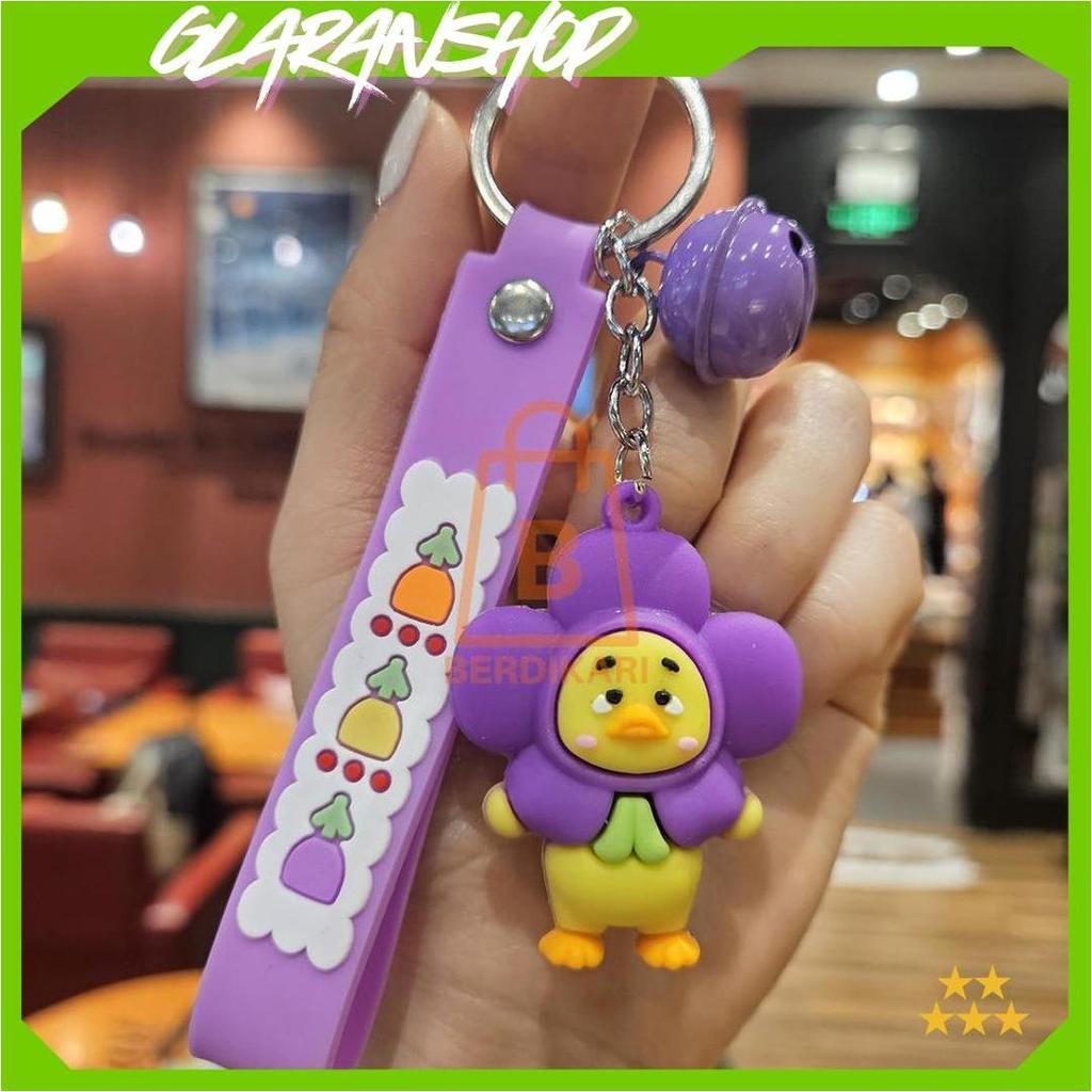 BD Gantungan Kunci Premum Upset Duck Silikon Tebal / Ganci Upset Duck / Gantungan Kunci Boneka Upset