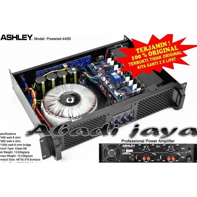 TERMURAH - POWER ASHLEY POWERED4400 ORIGINAL 4 CHANNEL ASHLEY POWERED 4400