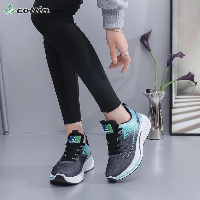 Collin Sepatu Olahraga Dewasa Ringan Kekinian Warna Gradasi Wanita Pria Sneakers Fashion Lin1310-B