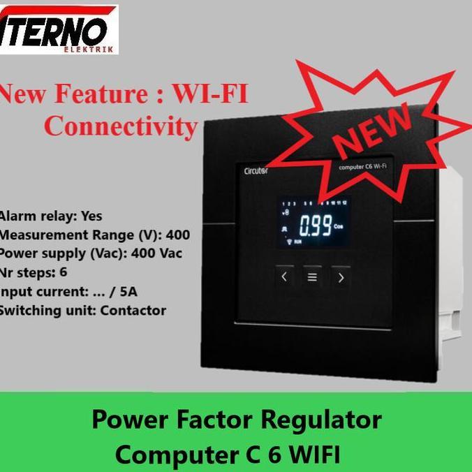 TERLARIS POWER FACTOR REGULATOR COMPUTER MAX 6 STEP CIRCUTOR
