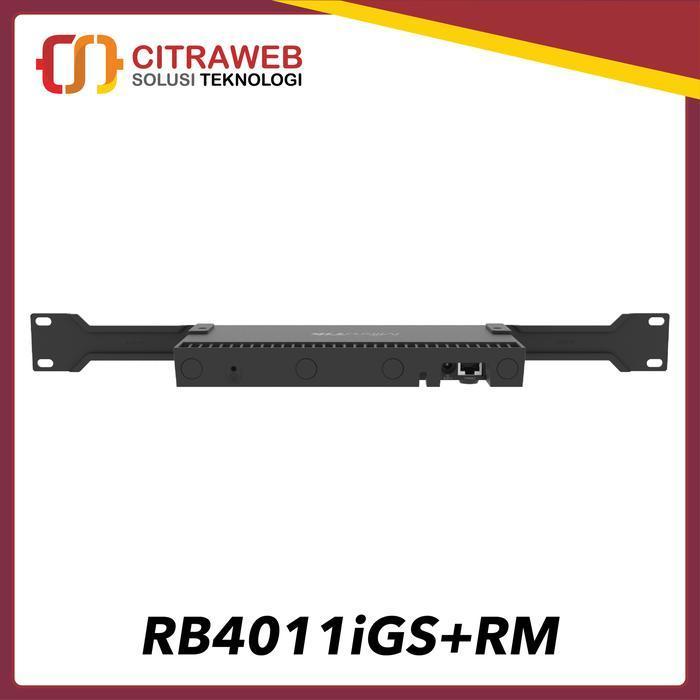 MIKROTIK ROUTERBOARD RB4011IGS+RM GIGABIT ROUTER ORIGINAL DAN TERPERCAYA