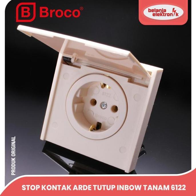 BROCO STOP KONTAK ARDE TUTUP PENUTUP BROCO NEW GEE INBOW TANAM 6122 1 LUBANG