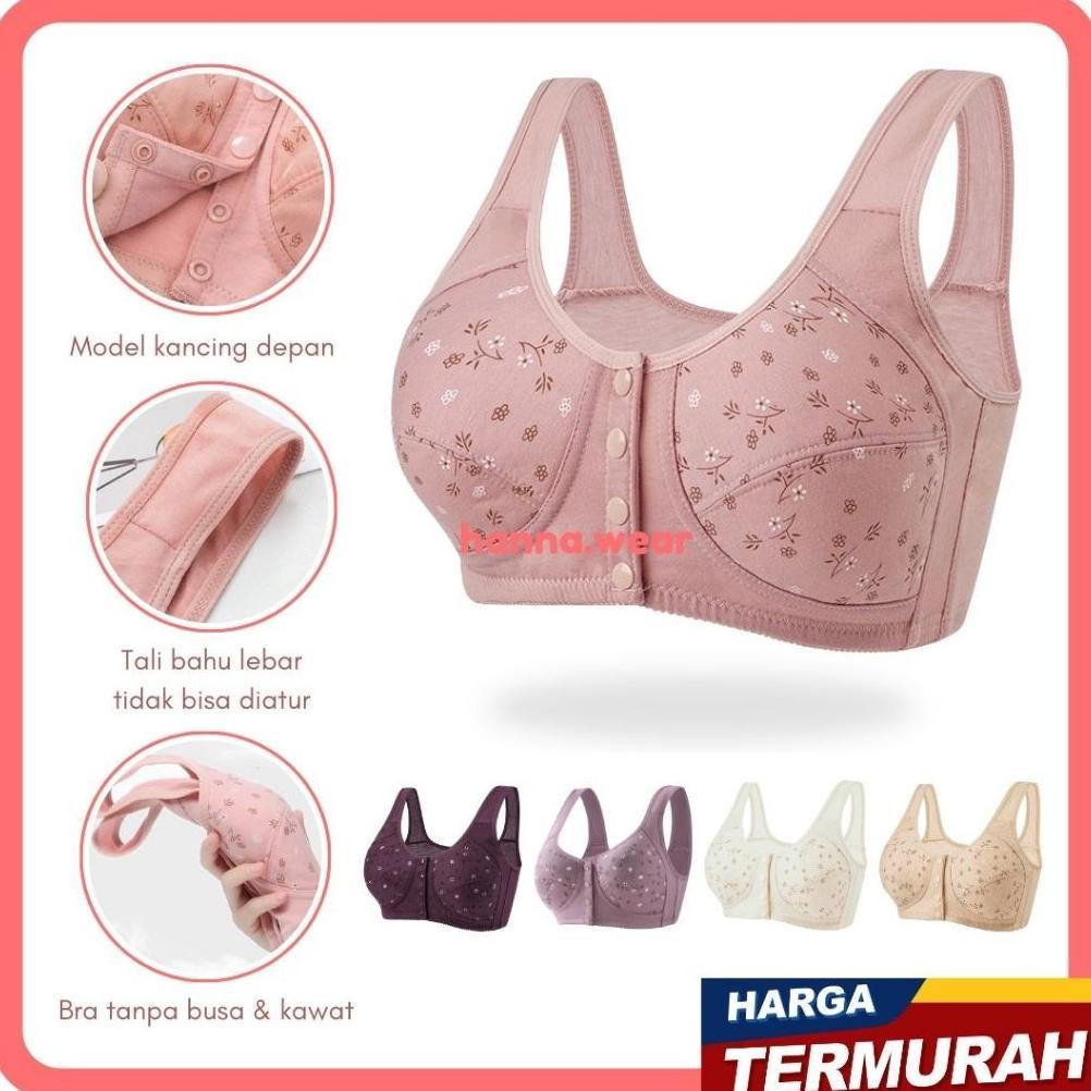 HEMAT BRA KANCING DEPAN MOTIF BUNGA 3975 BRA BUSUI BH BUSUI BH WANITA BRA WANITA BEHA WANITA BRW
