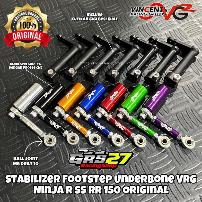 STABILIZER STABILISER STEP FOOTSTEP UNDERBONE UB VRG RACING NINJA R SS RR NEW OLD ZX CBU 150 INCLUDE