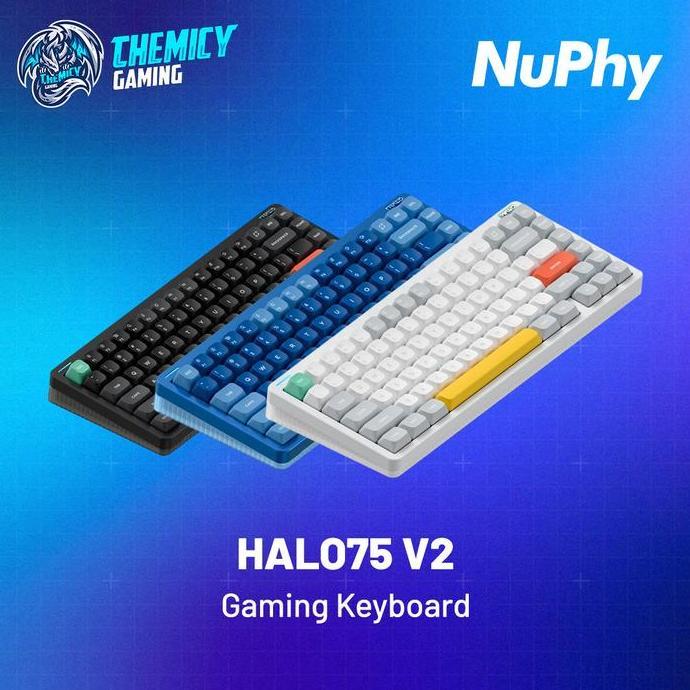 NuPhy Halo75 V2 QMK/VIA Wireless Mechanical Keyboard 75%