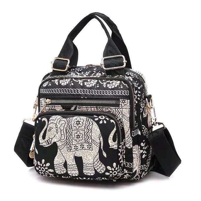 NEW TAS CHIBAO ORY IMPORT MULTIFUNGSI MOTIF GAJAH DAN BUNGA ORI