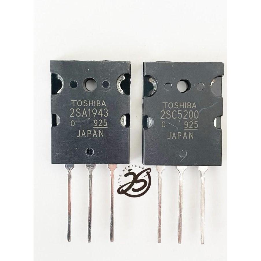 HARGA DISC - 10 SET A1943 C5200 MURAH 150W LOT 725 / 925 TOSHIBA KWALITAS BIASA 2SA1943 2SC5200 TRAN