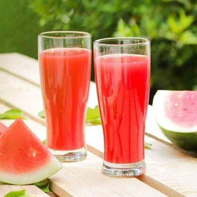 Gelas Kaca Aesthetic Set 400Ml (6Pcs) Minum Jus Sirup Bening Cafe Beling Unik Cantik