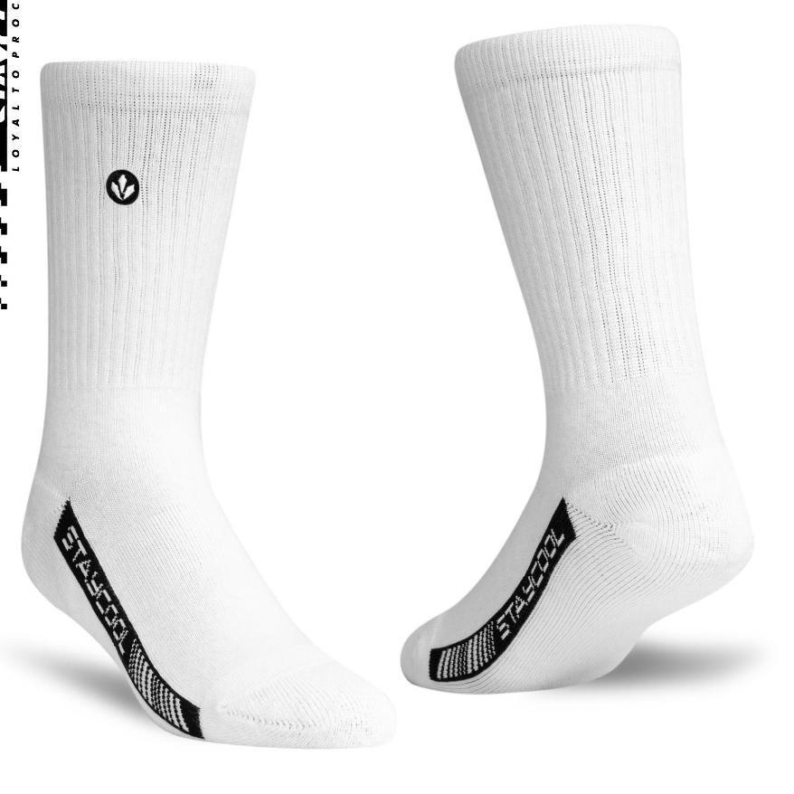 Staycool Socks Kaos Kaki Fashion Basic Og - Off White