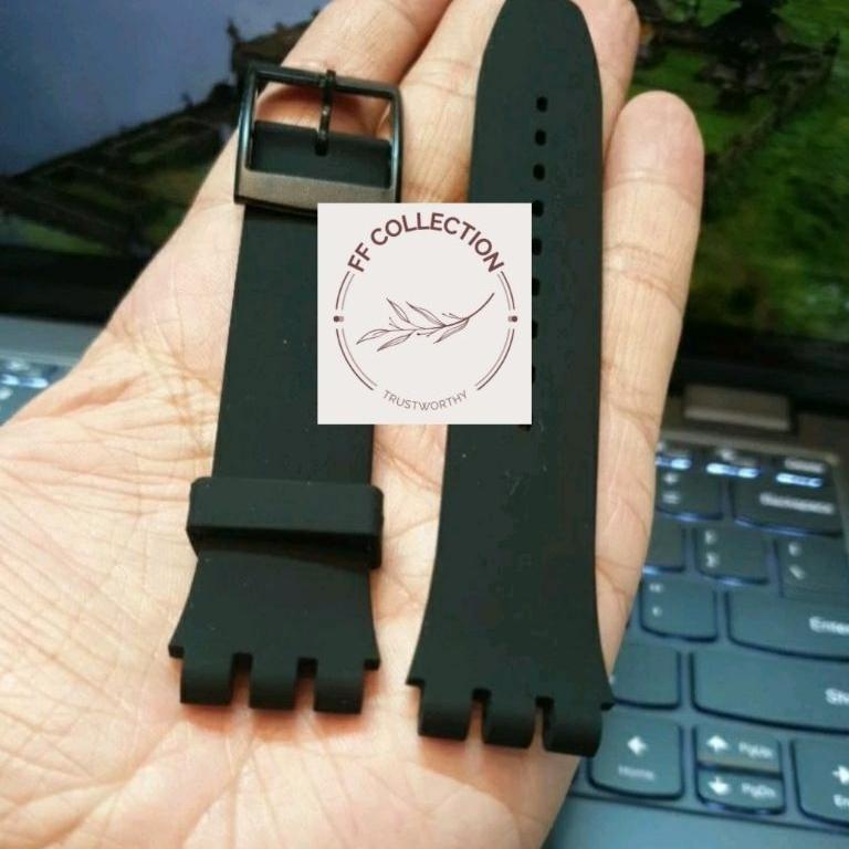 Harga Grosir Original Tali Strap Jam Tangan Swatch 17Mm 19Mm Rubber Tali Swatch Karet Silicon