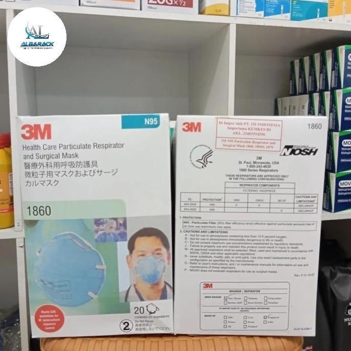 Sale Masker 3M N95 1860 Akl 1Box Isi 20Psc