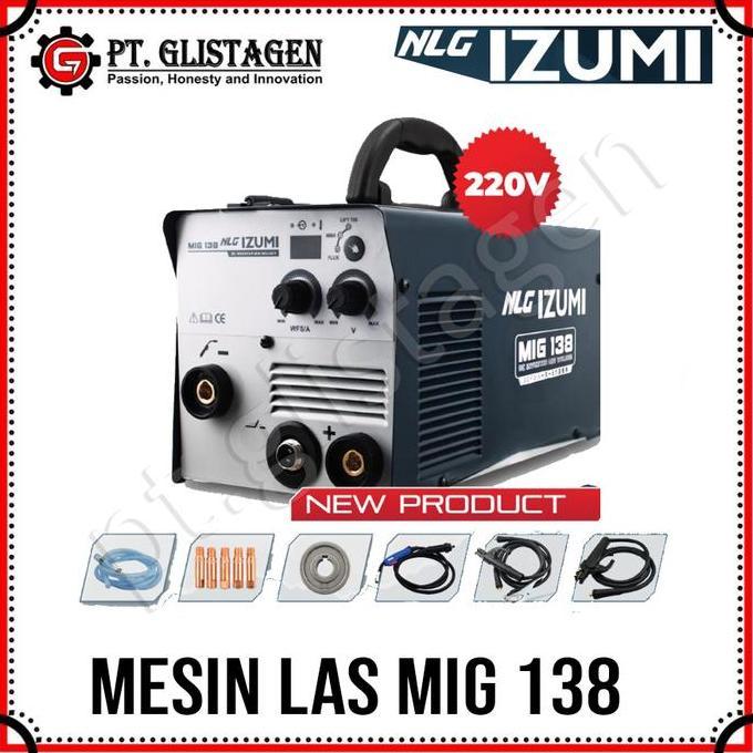 Promo Izumi Mesin Las Mig Co2 Mig138 Trafo Tanpa Gas Travo Gasless Flux Core Mig138