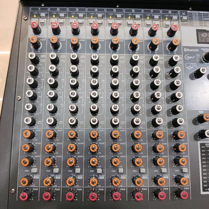 Murah Ashley Mixer Audio Vx Pro 8 Vxpro8 10 Channel Analog 8 Input Mono 2 Stereo Kompresor Pad Hpf E
