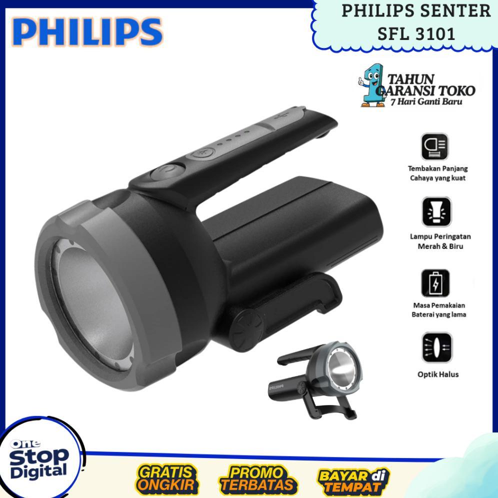 Philips SFL3101/SFL3121/SFL3241 Flashlight Senter Led Jumbo Super Terang / Senter Besar Super Terang