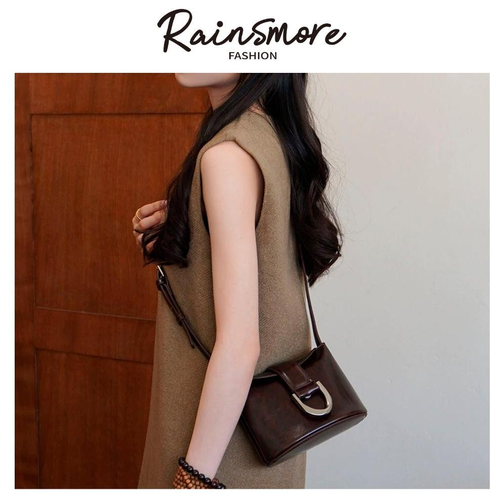 Best Sale Tas Ketek, Tas Bucket Retro By Rainsmore - Tas Bentuk U Yang Eksklusif, Model Kekinian Dan